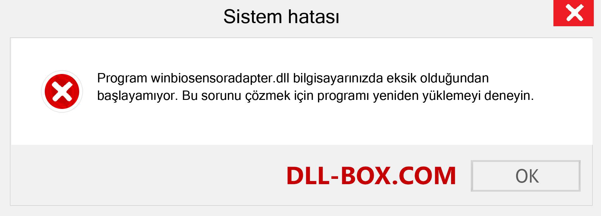 winbiosensoradapter.dll dosyası eksik mi? Windows 7, 8, 10 için İndirin - Windows'ta winbiosensoradapter dll Eksik Hatasını Düzeltin, fotoğraflar, resimler